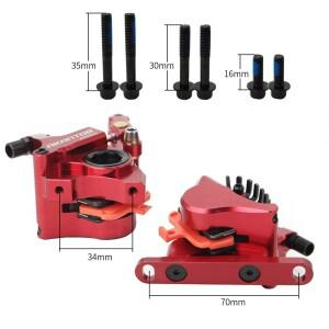 AKANTOR 도로 자전거 라인 풀 오일 브레이크 클램프 양방향 세트 튜닝 페이퍼백 디스크 로터 포함 140mm