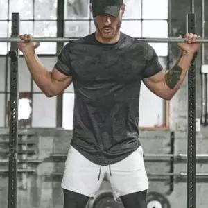 쿨링티셔츠 트레이닝셔츠 짐웨어 헬스복 스포츠 반팔티셔츠 (WFJSPBC)