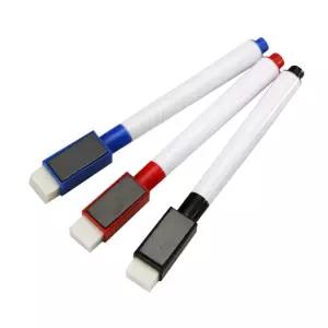 일체형 자석 화이트 보드 마커 펜 냉장고 현관문 보관 보드마카 마커펜