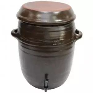 꼭지달린 옹기물항아리 항아리디스펜서 30리터 무공해항아리 천연항아리