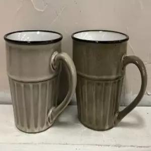 머그컵 오븐락 유리컵 물컵 도자기 소 340ml 2개입 (WFK8ZBO)