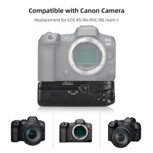 BG-R10 캐논 수직 배터리 그립 거치대, 듀얼 슬롯, EOS R5 R6 mark ii 호환