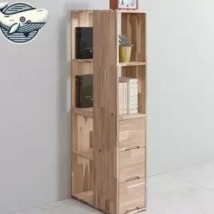 파티션책장 코너책장 거실서재 원목