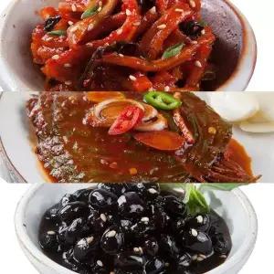 한성기업 한성 무말랭이150g+양념깻잎150g+콩자반150g