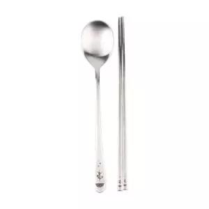 무광수저세트 숟가락 젓가락 파란우산 무광숟가락세트 (WFJ7I0T)