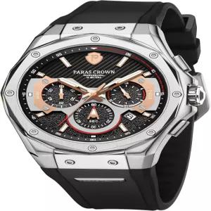 남성 파라 크라운 시계 고급 패션 아날로그 5천만 방수 스포츠 토나우 다이얼 야광 쿼츠 비즈니스 손목시계