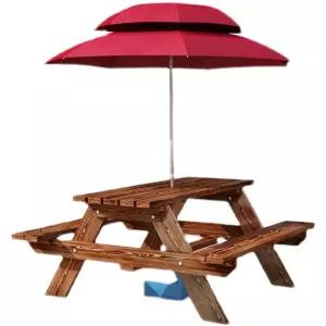 야외 테이블 의자 방부목 편의점 원목 세트 테라스 카페 벤치