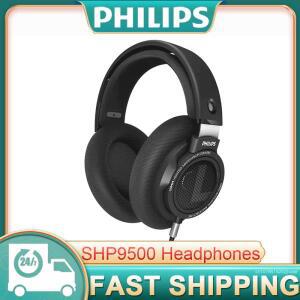 리뉴얼 필립스 SHP9500 유선 헤드폰 스테레오 음악 이어폰 3.5mm 6.3mm 인터페이스 전자 노트북 휴대 전화