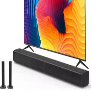 스마트 TV용 Puxinat 2 in 1 분리형 사운드 바 서라운드 시스템용 22 채널 32인치 블루투스 50 TV 스피커