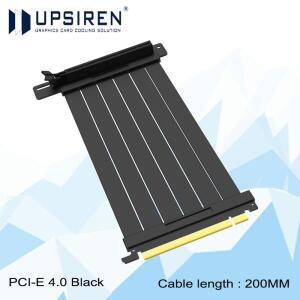 업사이렌 90 ° PCI-E 30/4.0 그래픽 카드 연장 케이블 길이 200mm/전자파 간섭 방지/그래픽