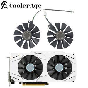 ASUS 듀얼 시리즈 GTX 1070 RX 480 비디오 카드 팬 그래픽 교체 87mm T129215SU PLD09210S12HH