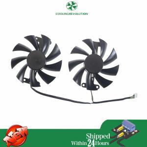 파워컬러 RX 580 레드 드래곤 그래픽 카드 선풍기 8GB PLA09215B12H DC12V 0.55A 4 핀 87mm