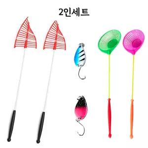 산천어축제 얼음낚시 견지대 2인세트 송어 빙어 채비