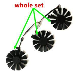 3개/세트 GPU 쿨러그래픽 팬PLD09210S12HH적용 대상 ASUS STRIX-R9 390X-DC3OC-8GD5-GNG적용 ROG STRIX-RX4