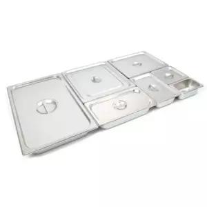 스텐밧드 김치통 반찬통 바트 2/3 2인치(뚜껑포함) (WFK9S7B)