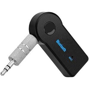 블루투스 리시버 5MM AUX 호환 수신기 시스템 핸즈프리 호환 헤드셋 무선 블루투스 오디오 유선 오디오 연결 마이크에 스마트폰 태블릿 스테레오 가능 자동차