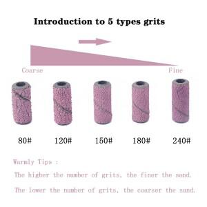 네일 드릴 전기 매니큐어 액세서리 도구 죽은 스킨 리무버에 대 한 50pcs 3mm 미니 샌딩 밴드 # 120