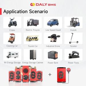 Daly Active Balance BMS 16S 48V Smart Lifepo4 4S 12V 8S 24V 60A 80A 100A 리튬 이온 배터리 RS485 CAN