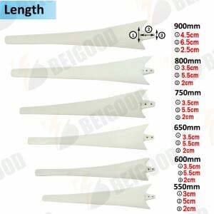 풍력 터빈 블레이드, 발전기 야외 가정용 태양광 530mm, 580mm-900mm