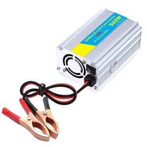 500W 자동차 전원 인버터 DC 12V AC 220V 2 소켓 전압 변압기 자동 충전기 변환기