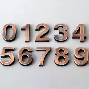 3D 숫자 스티커 출입문 장식 방번호 플라스틱 입구 표기 라벨 채 방 호수 메탈 출입구
