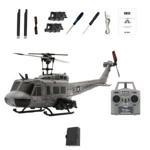 SkyPlayoRC RC ERA C032 UH 1 휴이 1/48 스케일 6CH 헬리콥터 자이로 안정화 원격 조종 항공기 및 위치