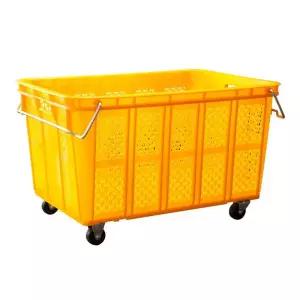 이사 바구니 9호 이동형/바퀴 박스 플라스틱 수납 정리 보관함 이삿짐 운반상자 공구함 농산물 마트