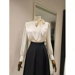 모조에스핀 라운드 스카프 블라우스 S253MSC007HY1099676