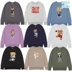 [폴앤폴] 귀여운 곰돌이 남여공용 맨투맨 12컬러 2XL까지