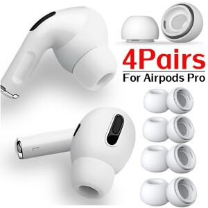 Airpods Pro 1/2 Gen 보호용 이어버드용  실리콘 이어 팁 apple 호환 Air Pods 소음 감소 구멍 패드 커버