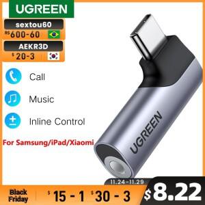 UGREEN USB C ~ 3.5mm 오디오 헤드폰  삼성호환 갤럭시 호환 A52s S22 S21 ipad 호환 Pro  Type Aux DAC 이
