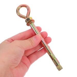 10개입 나사형 아연 도금 리프팅 아이 볼트 중량급 확장 앵커 스윙 해먹 설치 체조 링 콘크리트 벽용