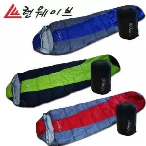 정품   두툼한 후드형 침낭 캠핑 비박 차박 야외취침 텐트 필수품