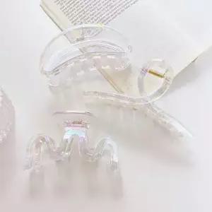 긴머리 단발반묶음 왕집게핀 오로라 장식핀 W9953B6