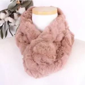 마니포근 색 숏 미니 털 머플러 방한 방울 목도리 폴라 쁘띠 고리 개 스카프