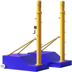 ELUKHT 배구 네트 그물망 스틸 배구/배드민턴 충전식 스탠드(휠 실내 실외 사용 가족 야외 게임) (원 컬러