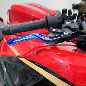 바이크 오토바이 조정 가능한 항상 회전  숏 브레이크 클러치 레버 핸들 Z1000 ZX-6R ZX10R Z750R NINJA100