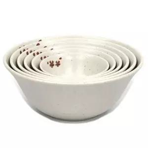 매트둥근볼 밥그릇 국그릇 동백전사매트둥근볼 G-0411 (WFK9PHM)