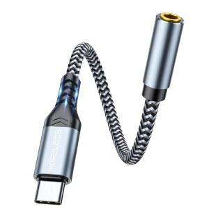 [미국배송] MORELECS USB C~3.5MM 오디오 어댑터 3.5MM~USB C - USBC~헤드폰 잭 아이폰호환 16 15 프로 맥스 /16 플러스 아이패드호환 삼성제품호환 S25 S24 울트라 픽셀 9와 호환