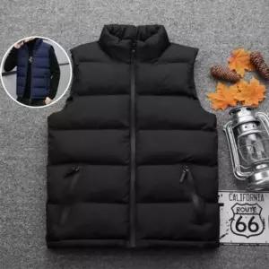 겨울옷 경량 조끼 남성 얇은 겨울 용품 남자 점퍼 보온 패딩 패션 방한 (WFK9IBL)