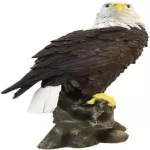 VV-레이디버그 정원 장식 조각상 야외 대머리 독수리 동상 크리스마스 동물 현관용 홈 파티오 가꾸기 선물