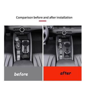 자동차 인테리어 기어 시프트 패널 커버  스티커 장식 악세사리 혼다 어코드 11 세대 2023-2024 호환  탄소