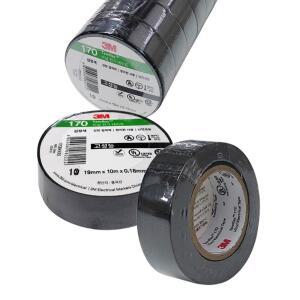 검정 절연테이프 10p 끈적임없는 전기선 케이블 보수