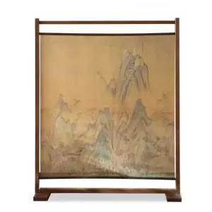 한옥 파티션 한지문 복고풍 가벽 한식집 레트로 찻집