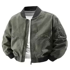 밀리터리 점퍼 군용 군복 야상 전술 아미 자켓 재킷 아우터 미국 레트로 복고풍 엔틱 스타일 면 소재 남자