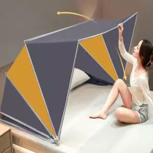 침대 난방텐트 수면 기숙사 겨울 싱글 방풍 숙면 동굴 우풍 난방 토끼 그린 실내 커튼