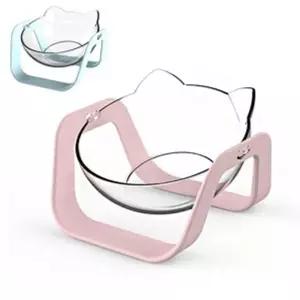 강아지 밥그릇 투명 1구 애견 반려 동물 식기 강아지밥그릇 강아지식기