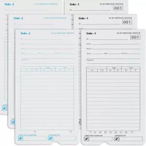 AT-4500 타임카드 300장 50개들이 6팩 타임클럭 전용 양면 번호 1？ 50 개별 포장