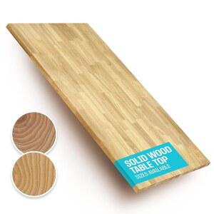 솔리드 우드 책상 테이블 상판 u2013 미리 마감된 1.2 u201D 두꺼운 테이블탑 - 스탠딩 책상, 조리대 및 작업대(55