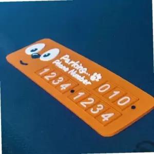 자동차 주차번호판 알림판 차량 전화번호판